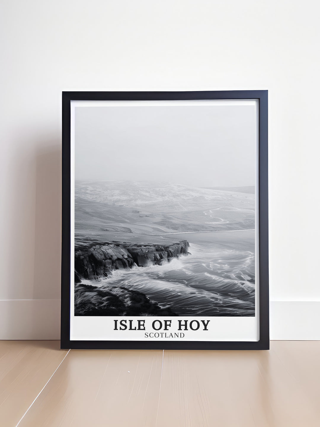 Featuring the breathtaking Cuilags Hills, this Isle of Hoy travel poster is a tribute to Scotlands rugged natural beauty. Perfect for any home or office, this canvas art is an ideal gift for lovers of Scotland, offering a unique and scenic addition to your decor.