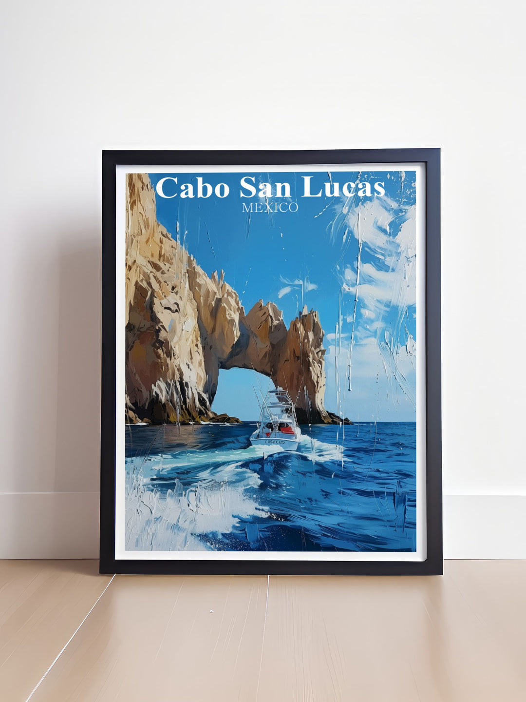 Personalized Cabo San Lucas map featuring El Arco A unique and thoughtful gift idea this print can be customized to make a special present for any occasion Celebrating the iconic landmark of El Arco this map adds charm to any room