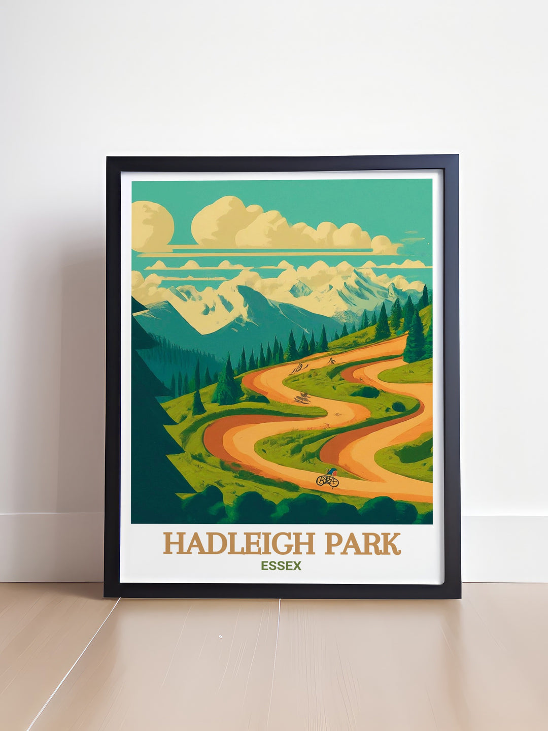 Hadleigh Park MTB prints capturing the essence of the Olympic Mountain Bike Course in Essex. Ideal for cycling enthusiasts and as a thoughtful gift. Bring the adventure and scenic beauty of this location into your home.