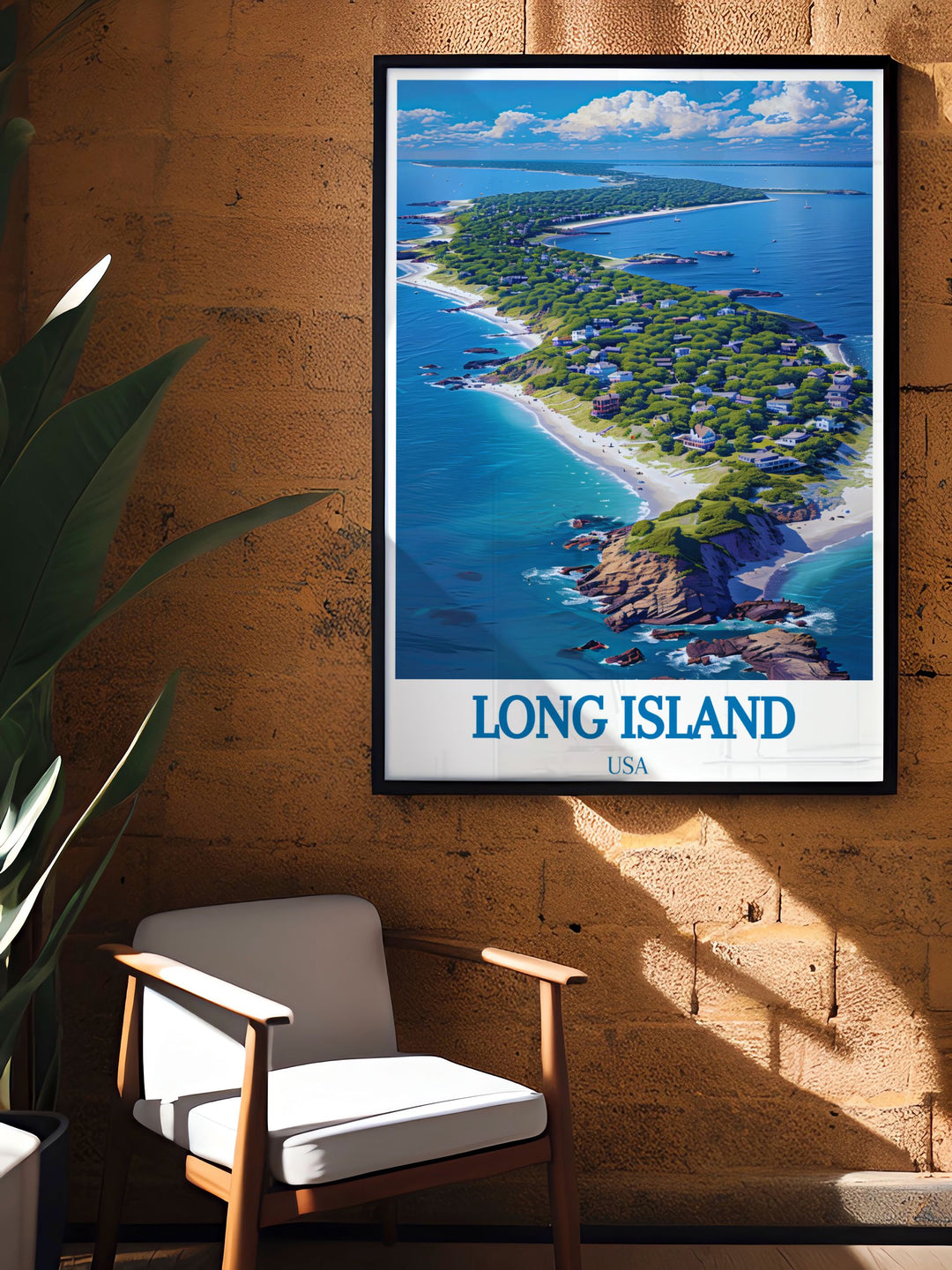 Bring the serene beauty of Fire Island into your home with this travel poster, capturing its natural splendor and peaceful retreats, ideal for any coastal enthusiast.