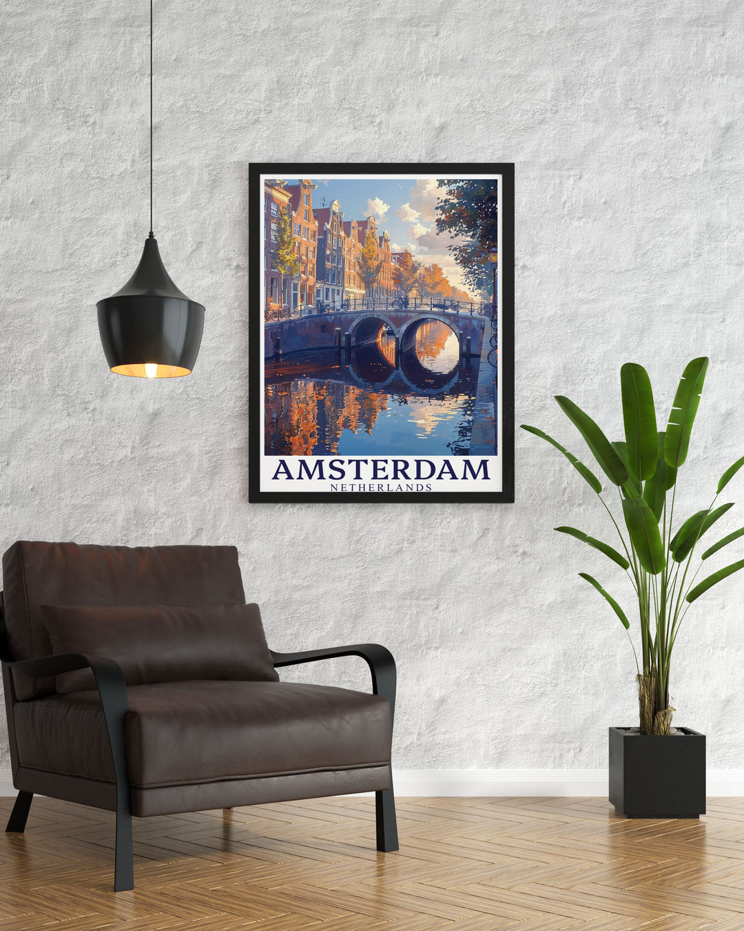 Elegant Amsterdam photo of the Canal Arch Grachtengordel. A perfect addition to your Amsterdam decor collection. This Amsterdam art print showcases the citys picturesque canals and charming architecture. Ideal for those who love city prints and fine line art.