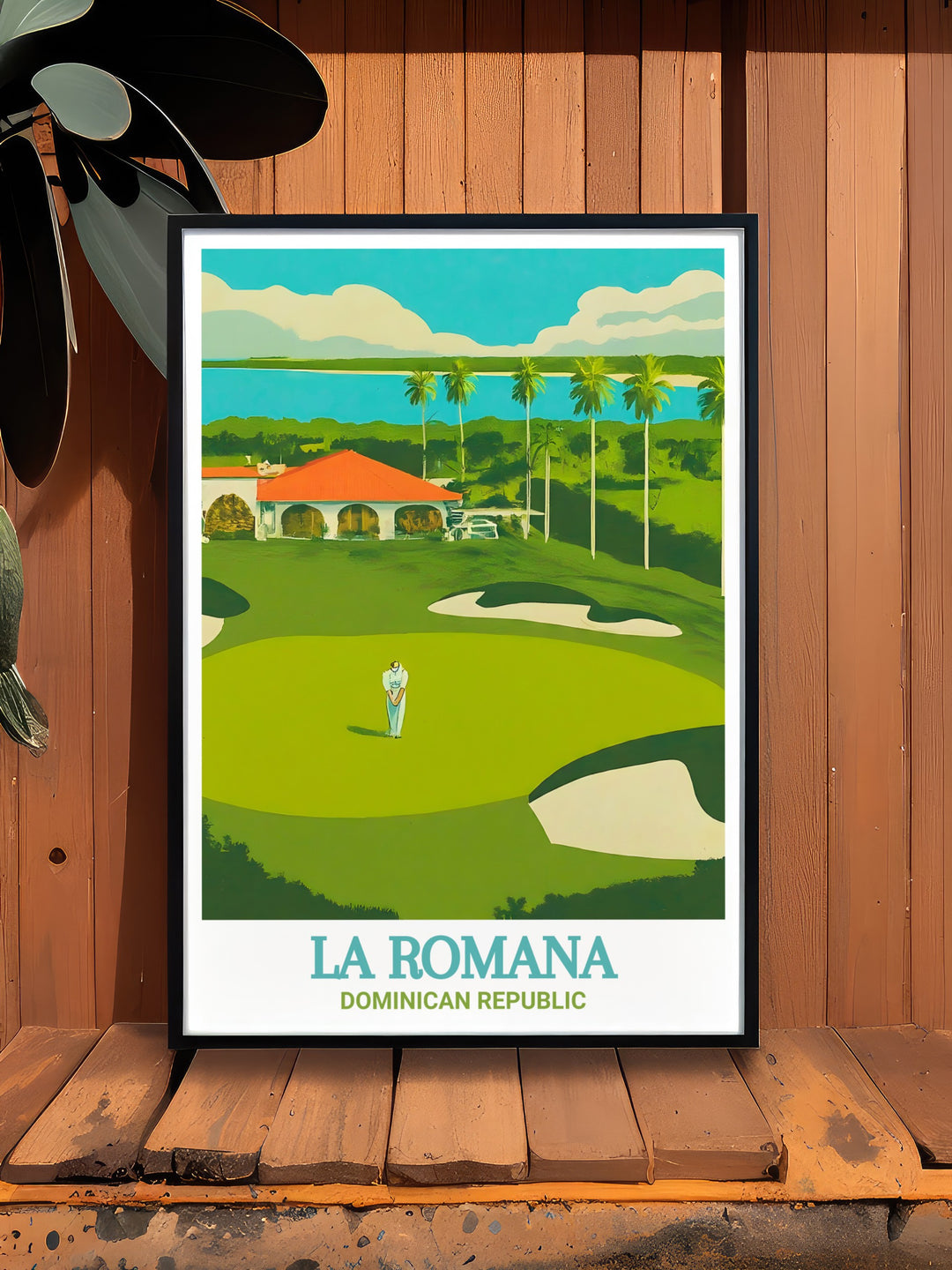 Caribbean charm meets golfing excellence in this canvas art featuring Teeth of the Dog Golf Course, a must have for anyone looking to bring a touch of La Romana into their home.