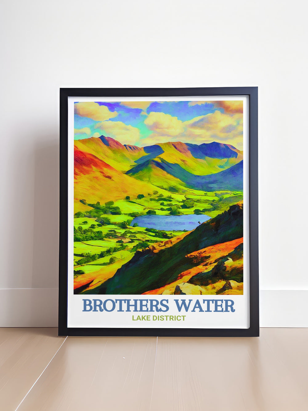 Lake District canvas print featuring Brothers Water and Dove Crag showcases two of the regions most beloved landmarks. This framed art is a timeless addition to any home, perfect for lovers of nature and adventure.