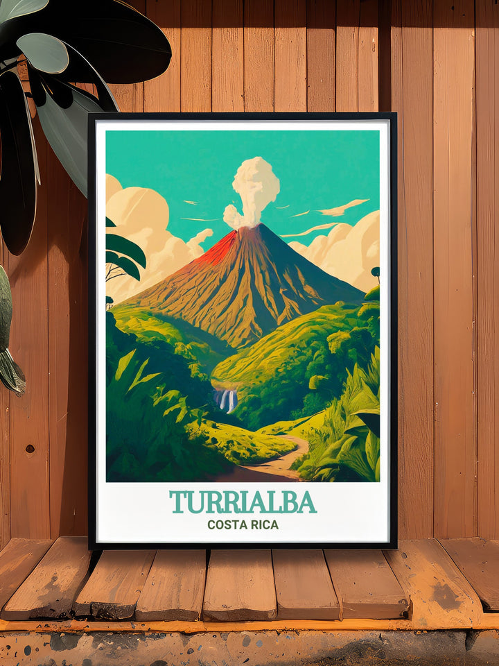 Costa Rica Wall Art featuring Turrialba Art Print and Turrialba Volcano National Park Modern Prints a stunning addition to any space celebrating the natural beauty and vibrant culture of Costa Rica ideal for travelers and nature enthusiasts