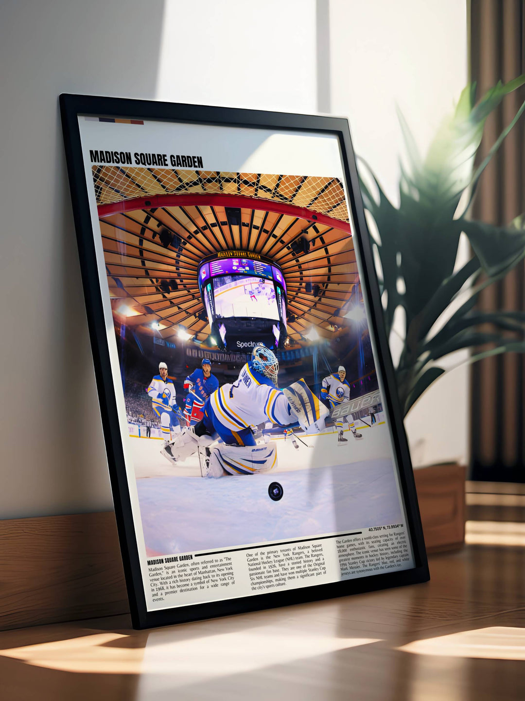 Retro Rangers Art Poster capturing the excitement of New York Rangers games with Jacob Trouba Filip Chytil Jimmy Vesey and Ryan Lindgren a great addition to Madison Square Garden inspired decor