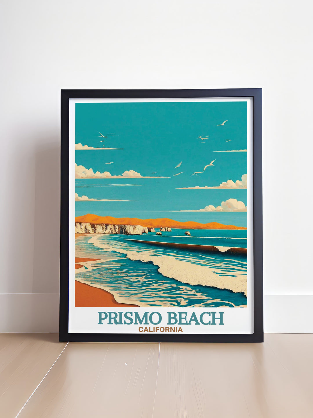Travel Poster of Pismo State Beach with exquisite details and vibrant colors perfect for California enthusiasts Pismo State Beach artwork adds a unique and elegant element to any space