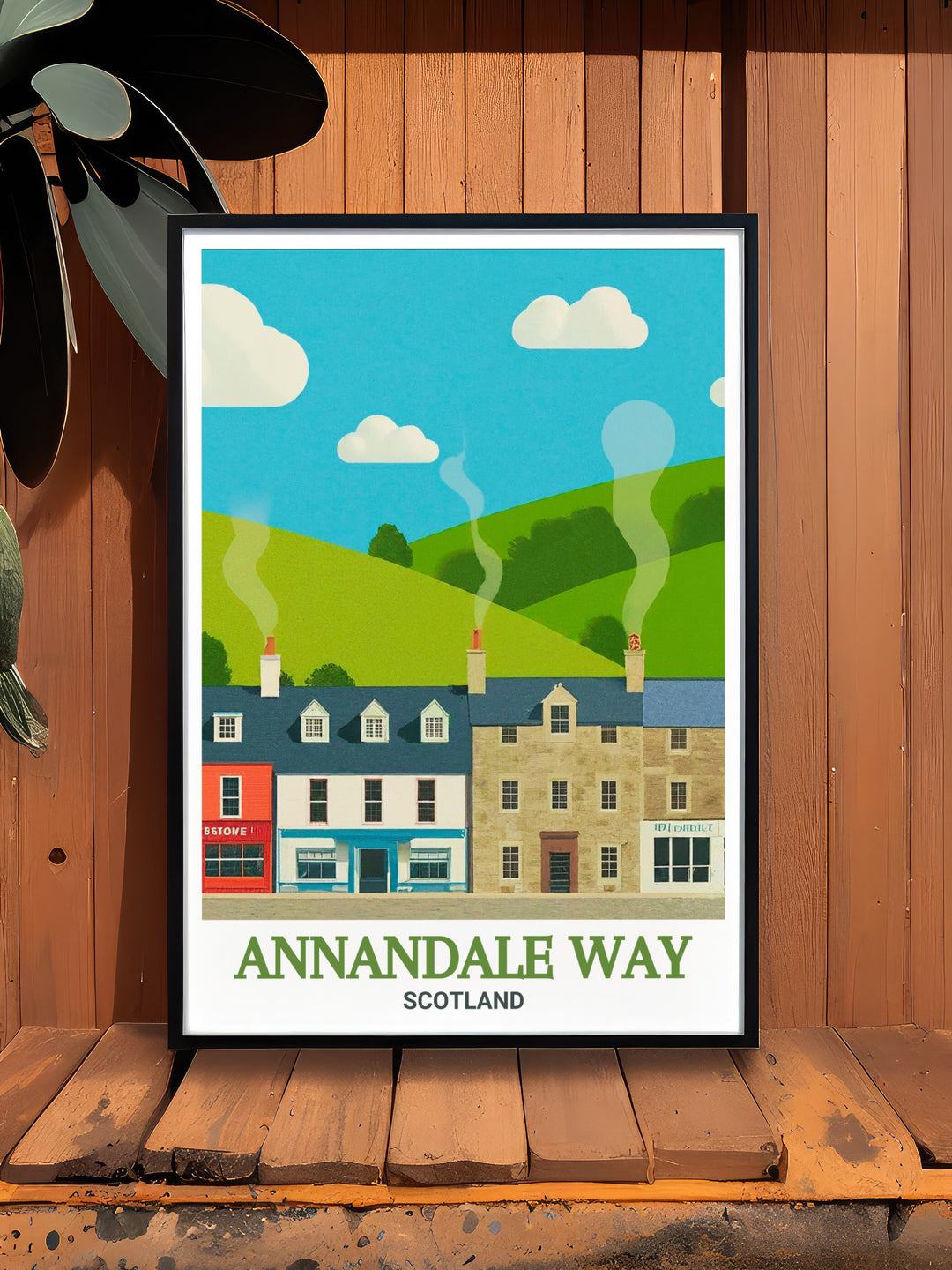 Annandale Way Art Print with Moffat and Solway Firth offering a stunning portrayal of Scotlands natural beauty ideal for any room in your home this print is a perfect addition to any collection of Scotland art prints