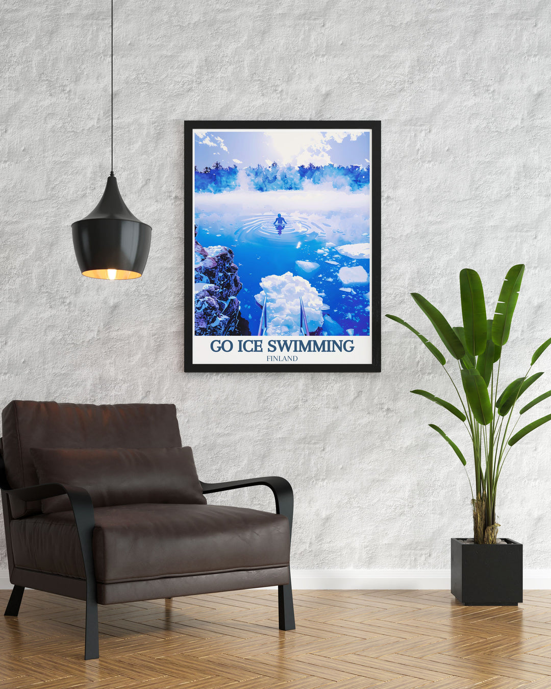 The Ice Swimming Poster brings the thrill of wild swimming to life, featuring the icy waters of Lake Inari in Finland. Perfect for adventurers and nature lovers, this framed art is a unique gift for those who enjoy cold water challenges and the beauty of the great outdoors.