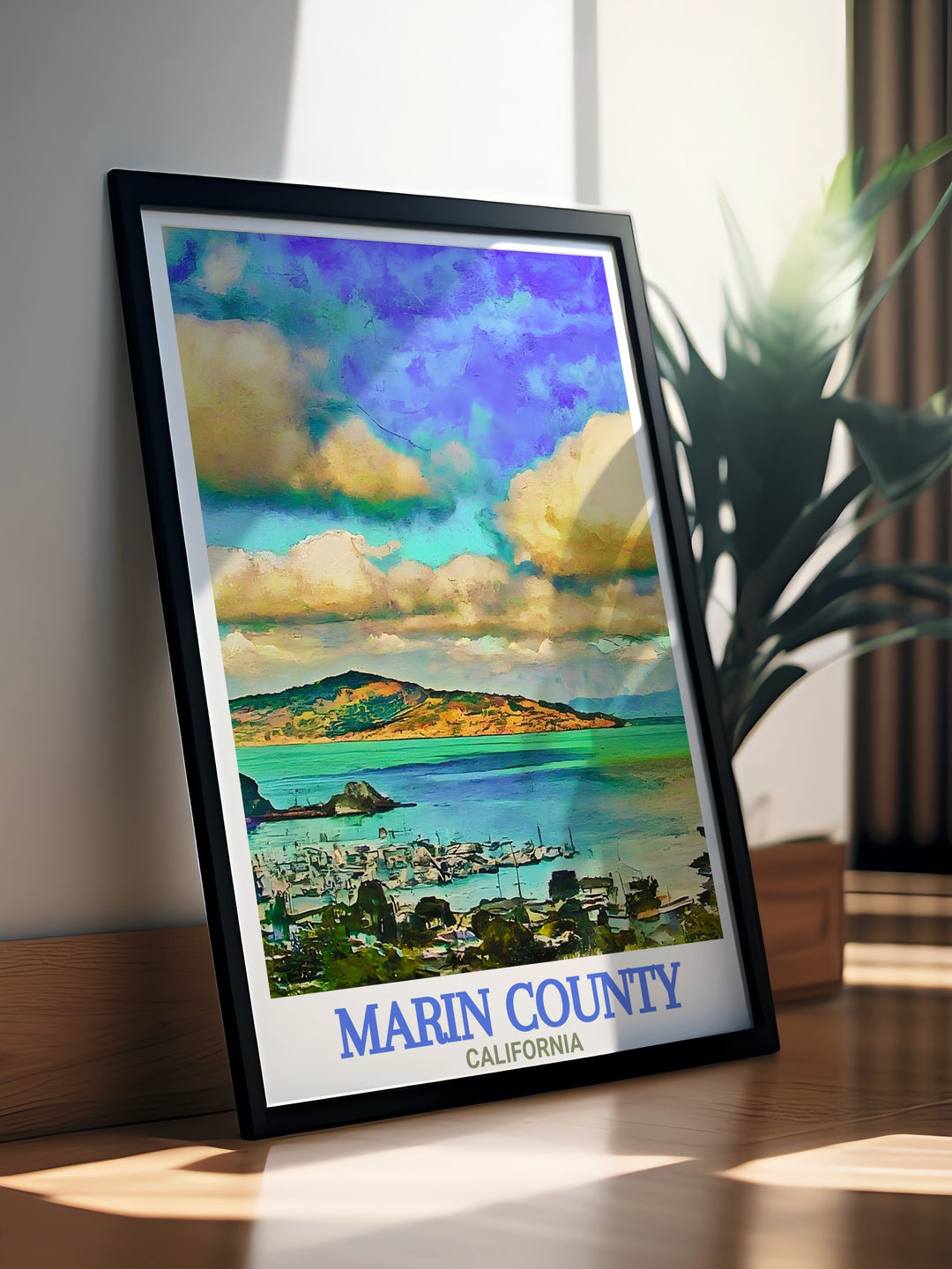 Our Sausalito travel print showcases the waterfront charm of one of Californias most iconic towns. With its intricate design and vivid colors, this canvas art reflects the stunning bay views and artistic spirit of Sausalito, making it a standout piece for your home.