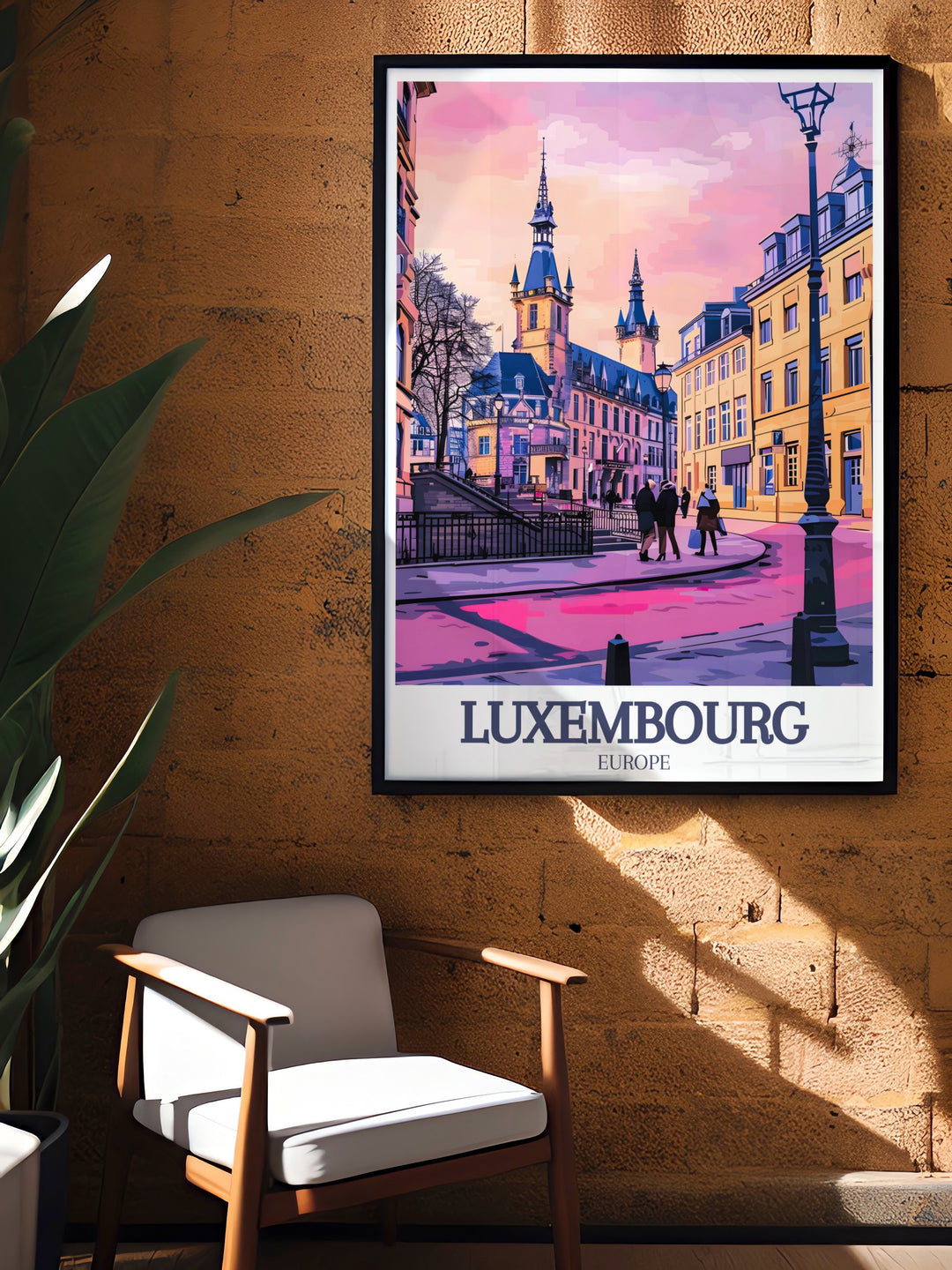 Grand Ducal Palace Poster Print offers a striking representation of Luxembourgs royal palace, with Southern Luxembourgs natural beauty complementing the scene. This travel print is perfect for those looking to add a sense of European heritage to their walls.