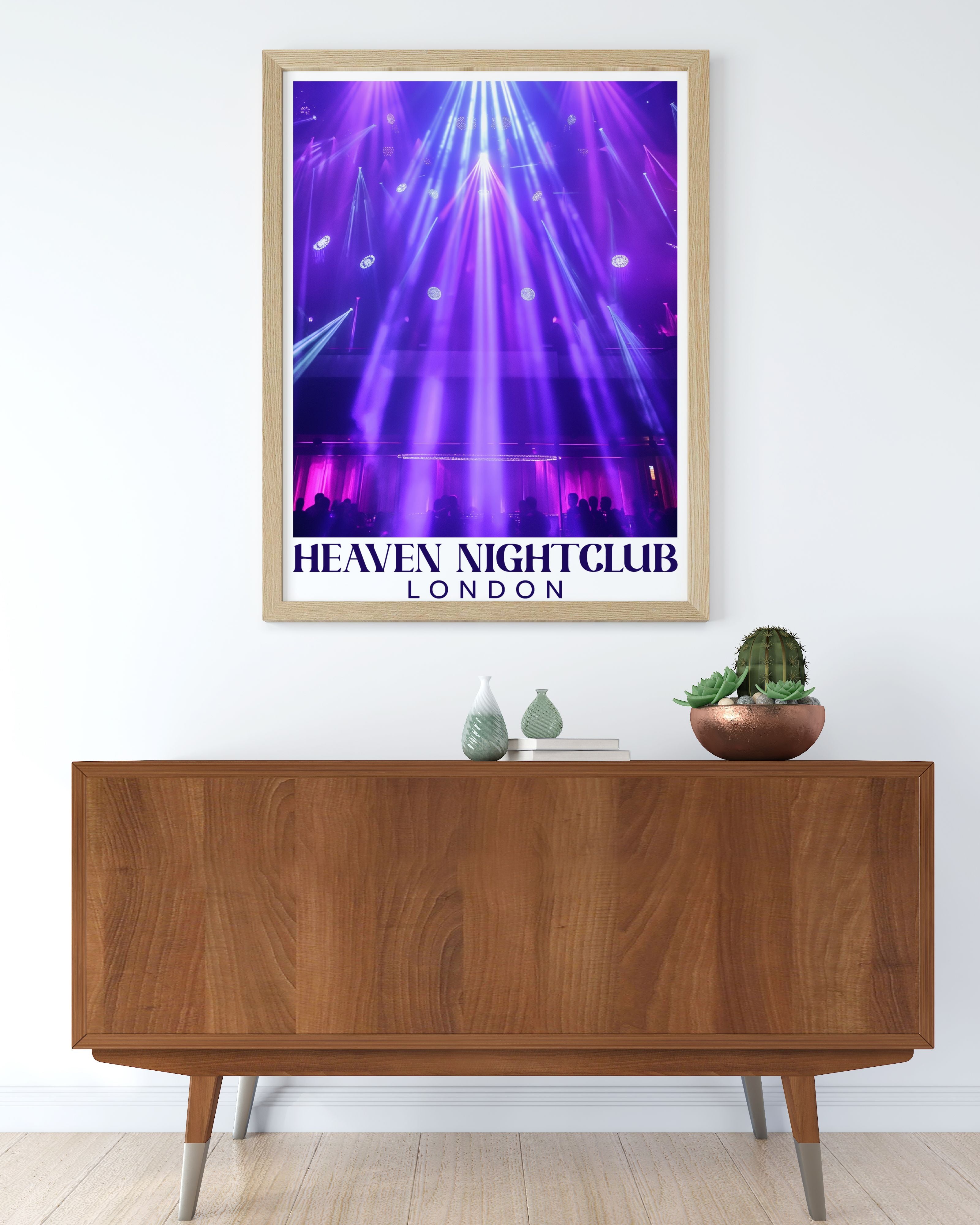 Iconic nightclub poster wall art — framed print for home