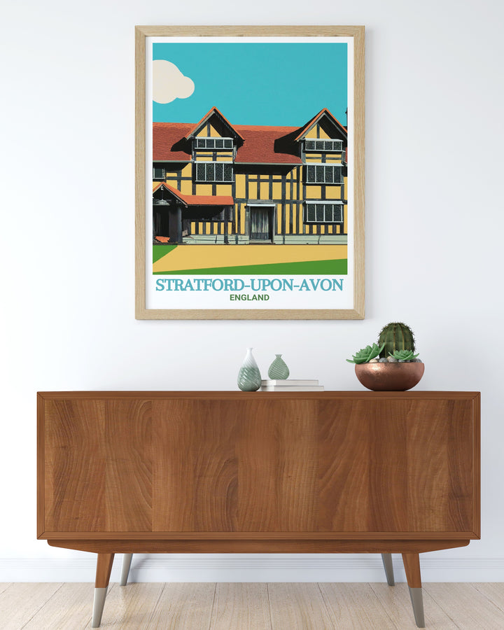 Celebrate the legacy of William Shakespeare with stunning framed prints of Shakespeares Birthplace from Stratford upon Avon perfect for creating elegant home decor.