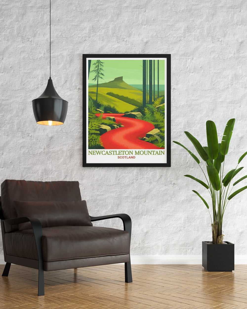 Mountain biking travel poster of Newcastleton and Newcastleton 7stanes. This artwork celebrates the adventure and beauty of Scotlands premier biking trails, making it a perfect addition to any decor. Ideal for those who appreciate outdoor activities and nature.