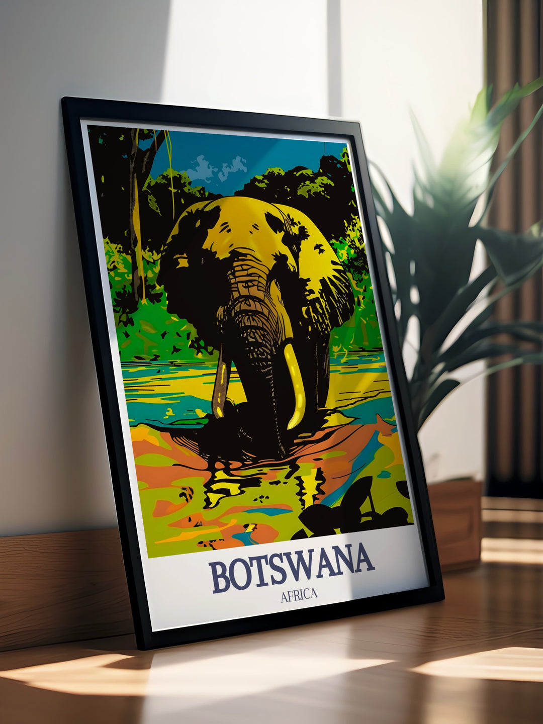 Discover the beauty of Botswana with Okavango Delta and Moremi Game Reserve prints. Perfect for modern art lovers, these Botswana posters capture the allure of Africas natural wonders, making them ideal gifts and home decor items.