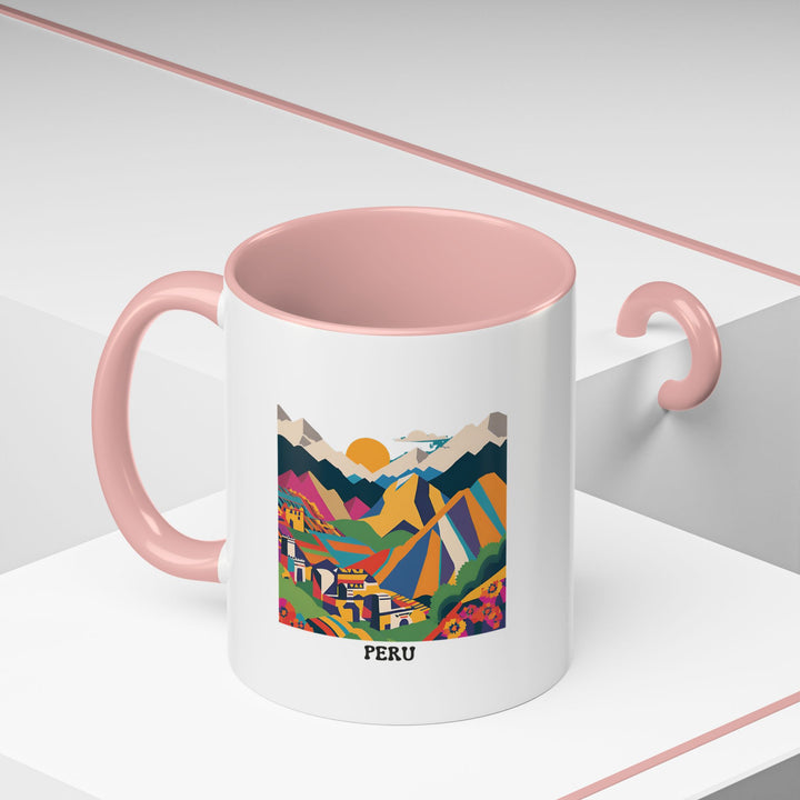 Celebrate the Peruvian culture with this beautiful Peru Mug, showcasing vibrant artwork of Machu Picchu and the Andes. Perfect for gifting or personal enjoyment, it’s microwave-safe and dishwasher-safe, combining style and functionality.