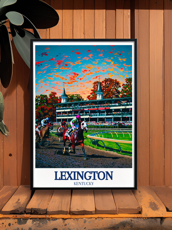 Stunning Lexington Kentucky decor with framed prints and posters showcasing the citys charm and vibrancy perfect for gifts