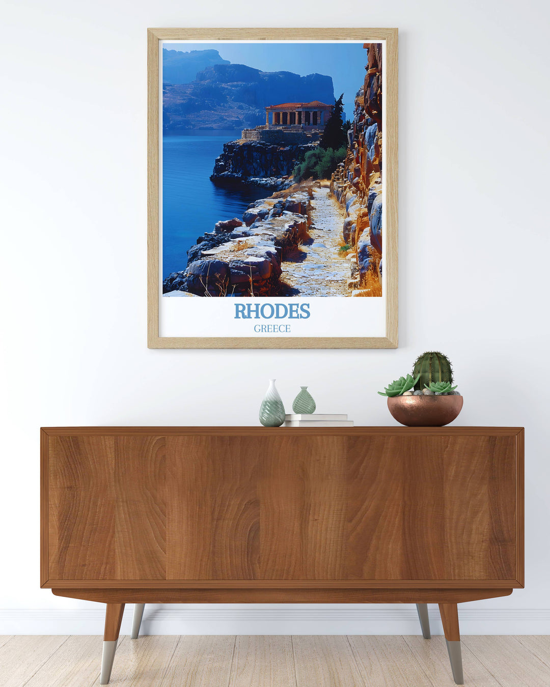 Acropolis of Lindos Framed Prints offer a sophisticated way to display the rich heritage of Rhodes Greece. This modern decor piece is perfect for any room, adding a touch of elegance and historical significance to your home. Ideal as a gift for art lovers and travel enthusiasts.