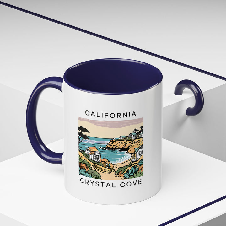 Capture the essence of Crystal Cove with this California mug featuring detailed beach landscape artwork. Perfect for coffee or tea lovers, this durable mug is both microwave and dishwasher safe, ensuring convenience while showcasing beautiful California coastal scenery.