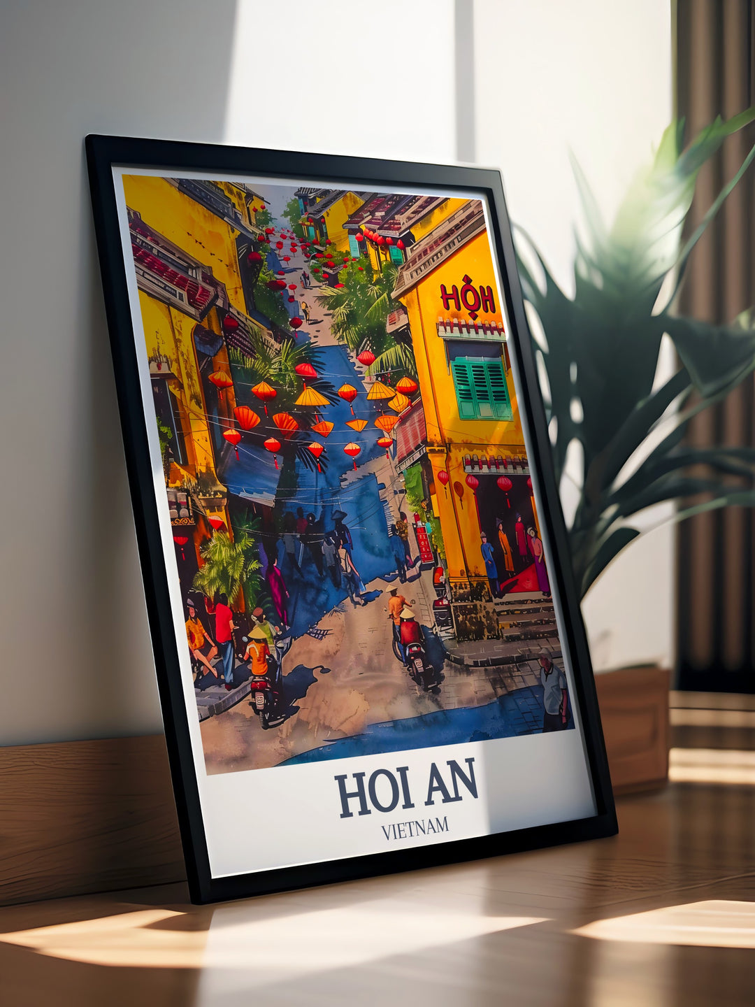 This vintage style poster of Hoi An Ancient Town offers a beautiful depiction of the towns rich history and stunning architecture. A perfect gift for those who adore Vietnamese culture or want to add a piece of history to their décor.