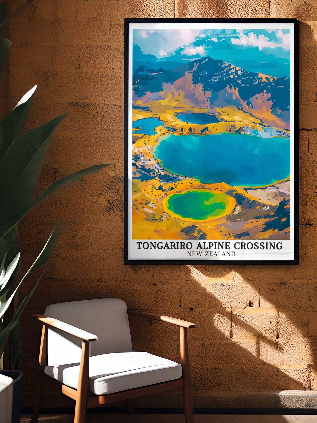 Our Tongariro Alpine Crossing vintage poster features the dramatic landscapes of Mount Ngauruhoe and the Emerald Lakes, offering a nostalgic tribute to New Zealands iconic hiking trails. Perfect for those who love the outdoors and seek a connection to New Zealands wonders.