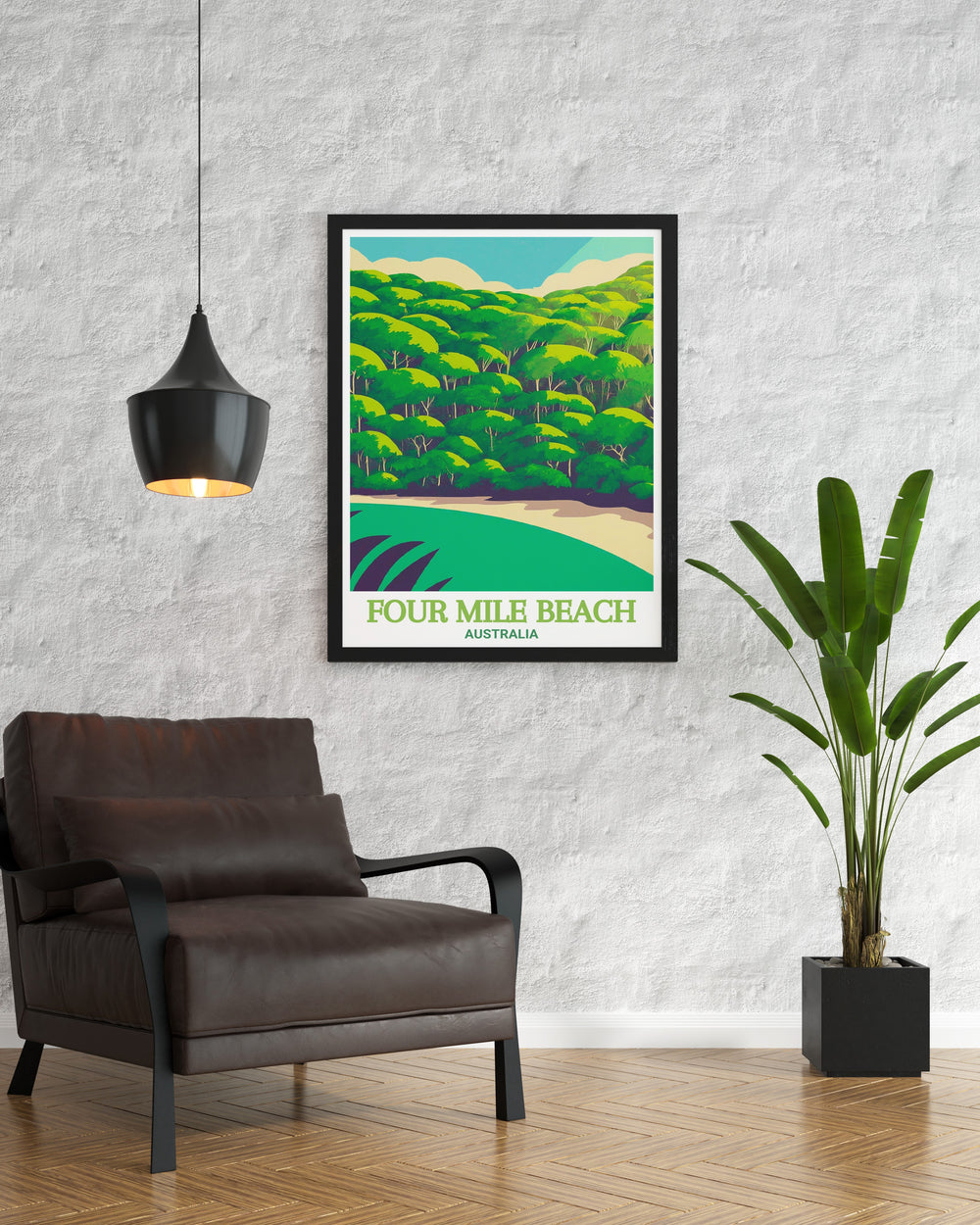 Australia wall art showcasing Four Mile Beach and Daintree Rainforest brings natural beauty into your living space