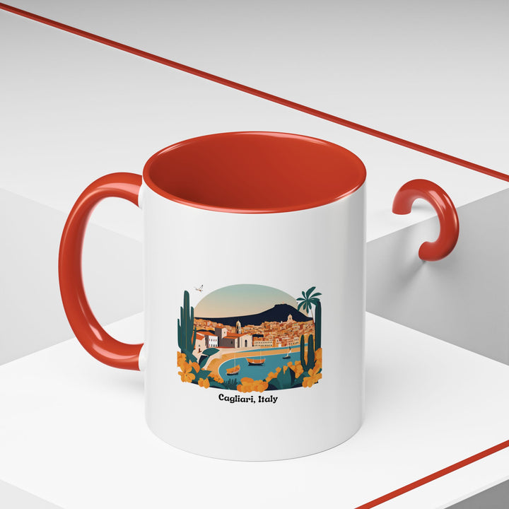 The Cagliari Sardinia Mug is a beautiful ceramic cup that blends functionality with Italian artistry. Dishwasher and microwave safe, it celebrates Sardinia’s cultural charm and makes a wonderful gift or addition to your mug collection.