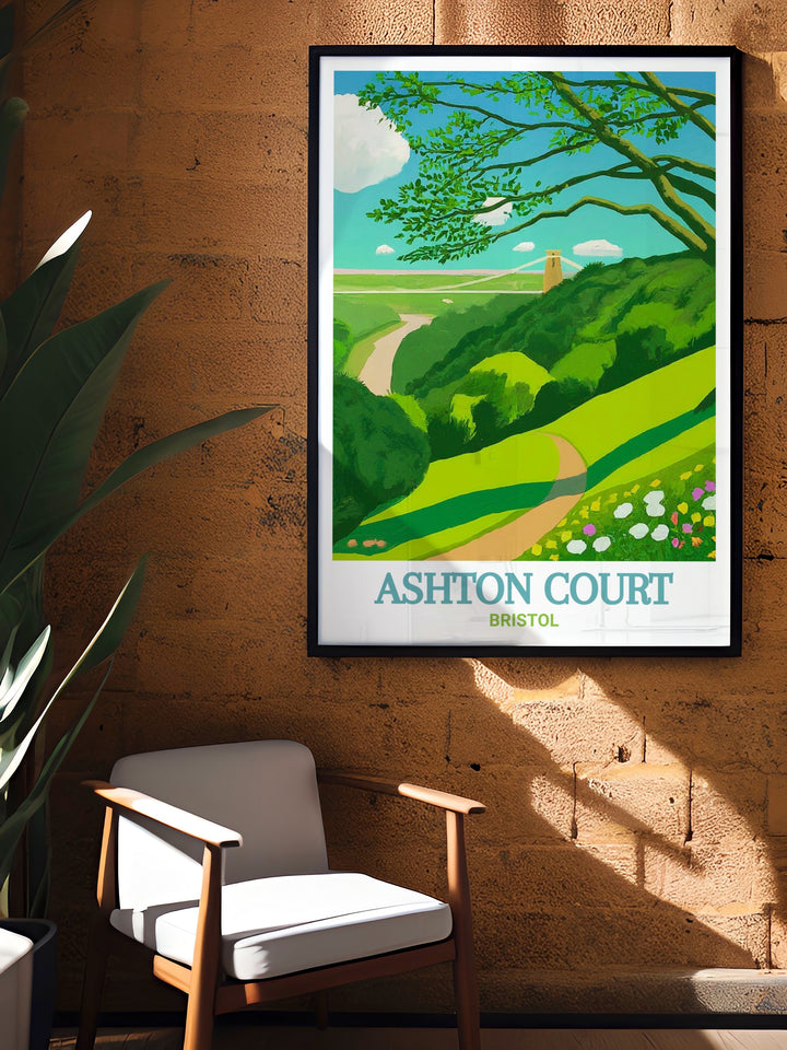 Mountain Bike Art featuring Ashton Court MTB and Leigh Woods offers a beautiful combination of rugged trails and serene woodlands. Perfect for decorating your home with art that reflects both excitement and relaxation.