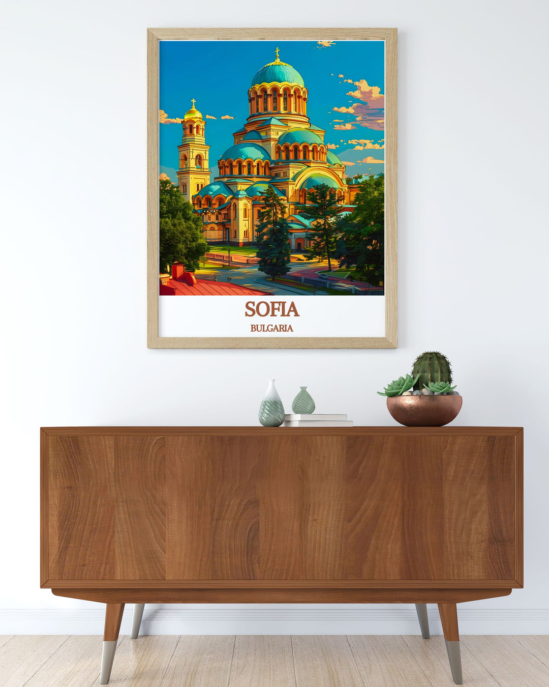 Exquisite Sofia Art Print capturing the essence of BULGARIA St. Alexander Nevsky Cathedral with exceptional clarity and vibrant colors a must have for art lovers and travelers.