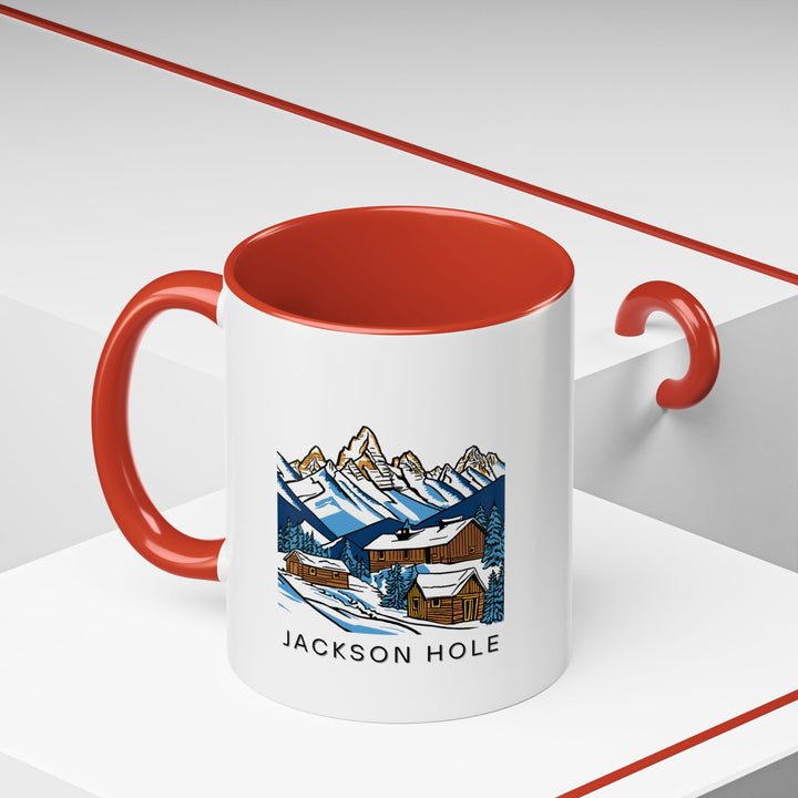 Enjoy the beauty of Jackson Hole, Wyoming with this stunning ceramic mug. Featuring a scenic print of the Teton Mountains, this mug is perfect for your morning coffee or tea. A thoughtful gift or a keepsake for fans of Wyoming.