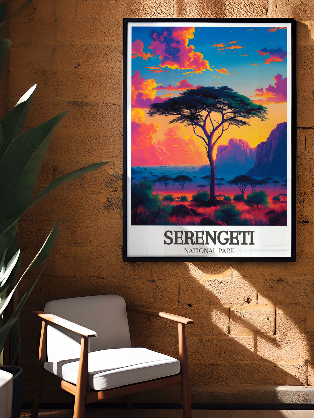 Breathtaking Acacia tree savanna wall art capturing the serene landscapes of Serengeti National Park a must have for your bucket list prints collection