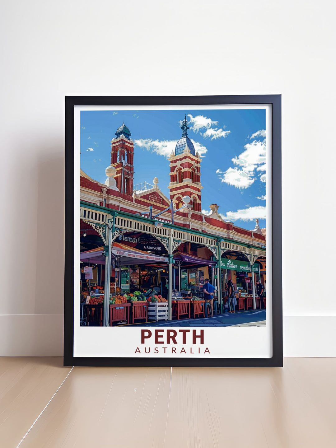 Bring the lively atmosphere of Australia into your home with Freemantle Markets stunning prints. These elegant artworks capture the essence of this bustling market offering a perfect wall decor solution for those looking to infuse their space with vibrant charm