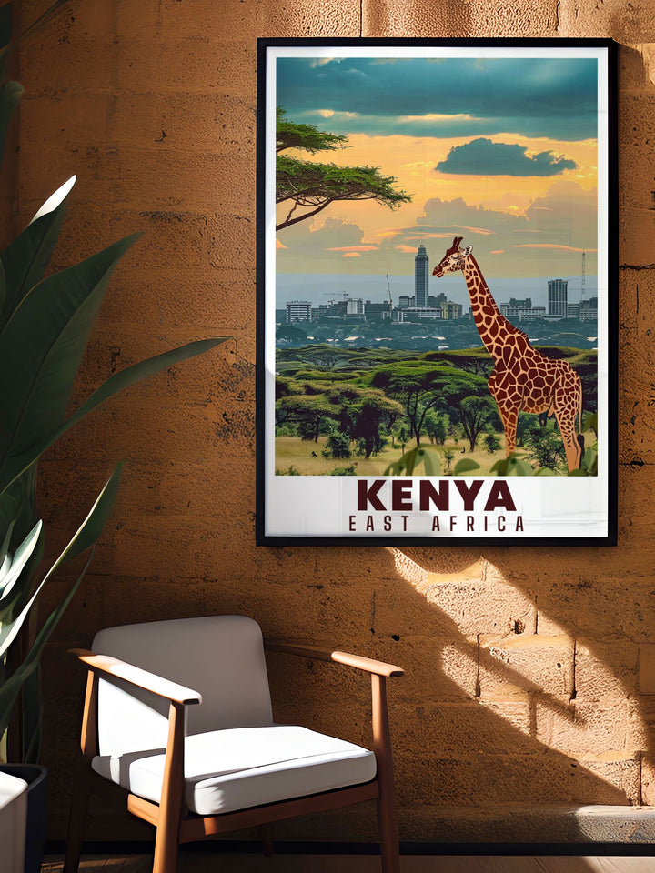 Add a touch of elegance to your home with Ann Arbor Artwork and Nairobi National Park Modern Art featuring intricate details and vivid colors perfect for any living room or office