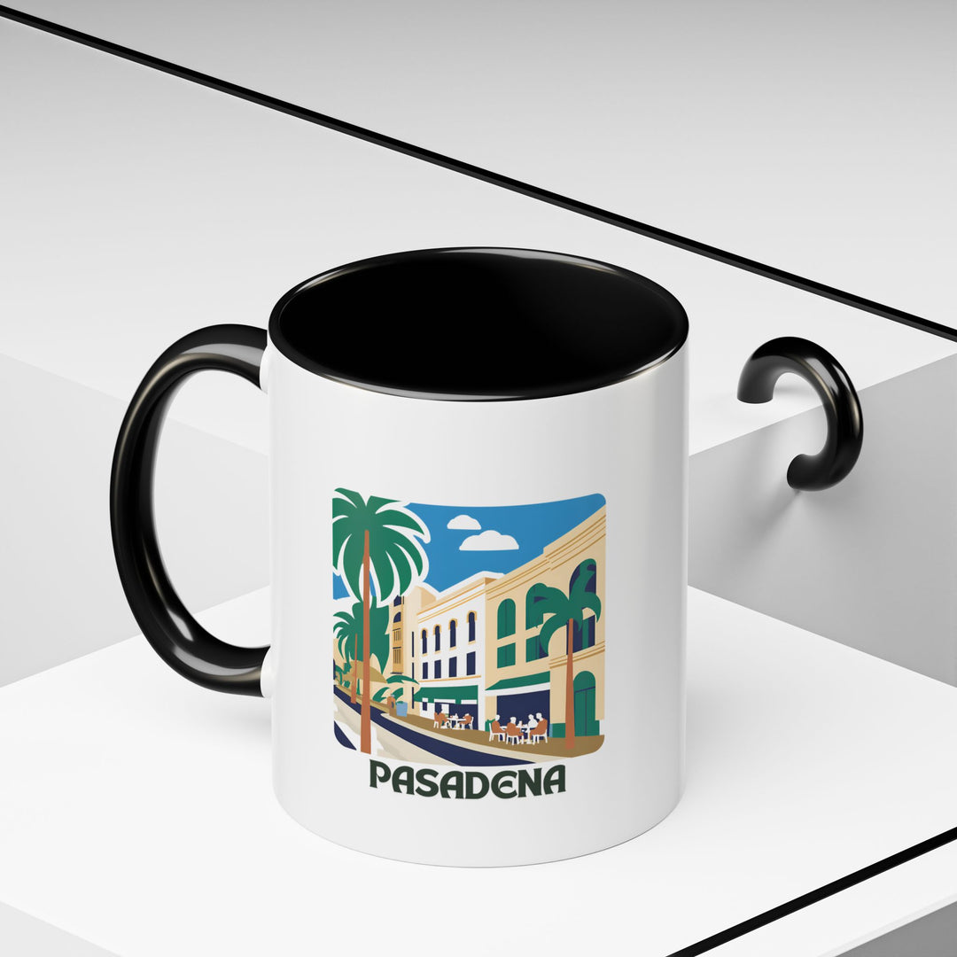 A stylish Pasadena mug perfect for coffee and tea lovers. Showcasing detailed designs of the city’s iconic architecture and scenic beauty, this ceramic mug is durable, dishwasher safe, and an excellent gift for those who appreciate cultural heritage.