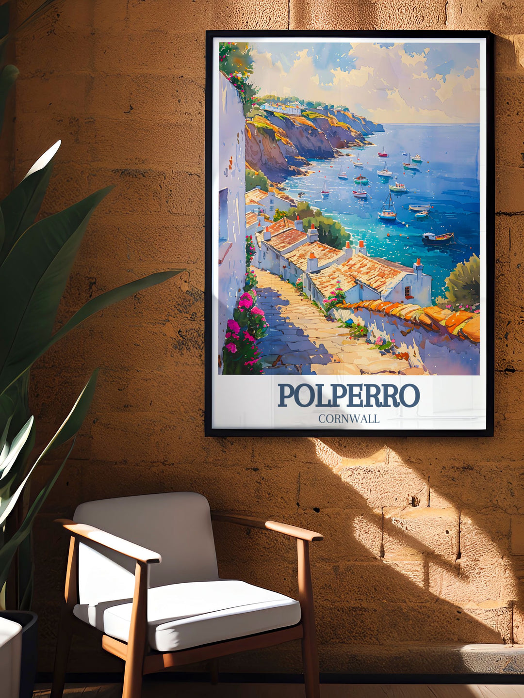 Perfect Polperro Harbour wall decor for any room featuring the vibrant culture and stunning landscapes of Polperro Cornwall