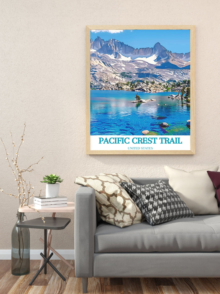 Desolation Wilderness poster featuring breathtaking natural vistas and pristine wilderness scenes perfect for inspiring long distance hiking dreams and adventure enthusiasts