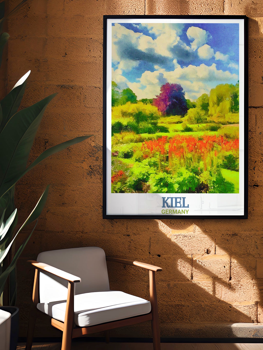 Featuring the iconic Botanical Garden Kiel, this travel poster adds a touch of natures charm to any space. Perfect for those who cherish the beauty of German landscapes, this print is a timeless piece for home decor.