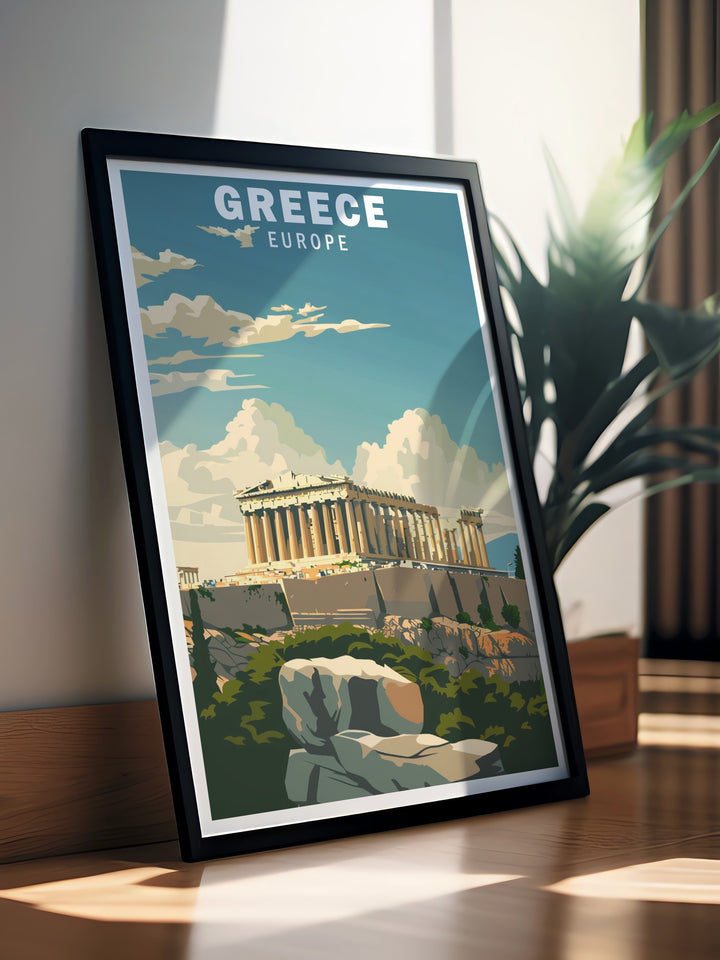 Bring the magic of Greece into your home with this Acropolis of Athens canvas art. The intricate design reflects the timeless beauty of Athens and its architectural wonders, making it a perfect piece for lovers of history and culture.