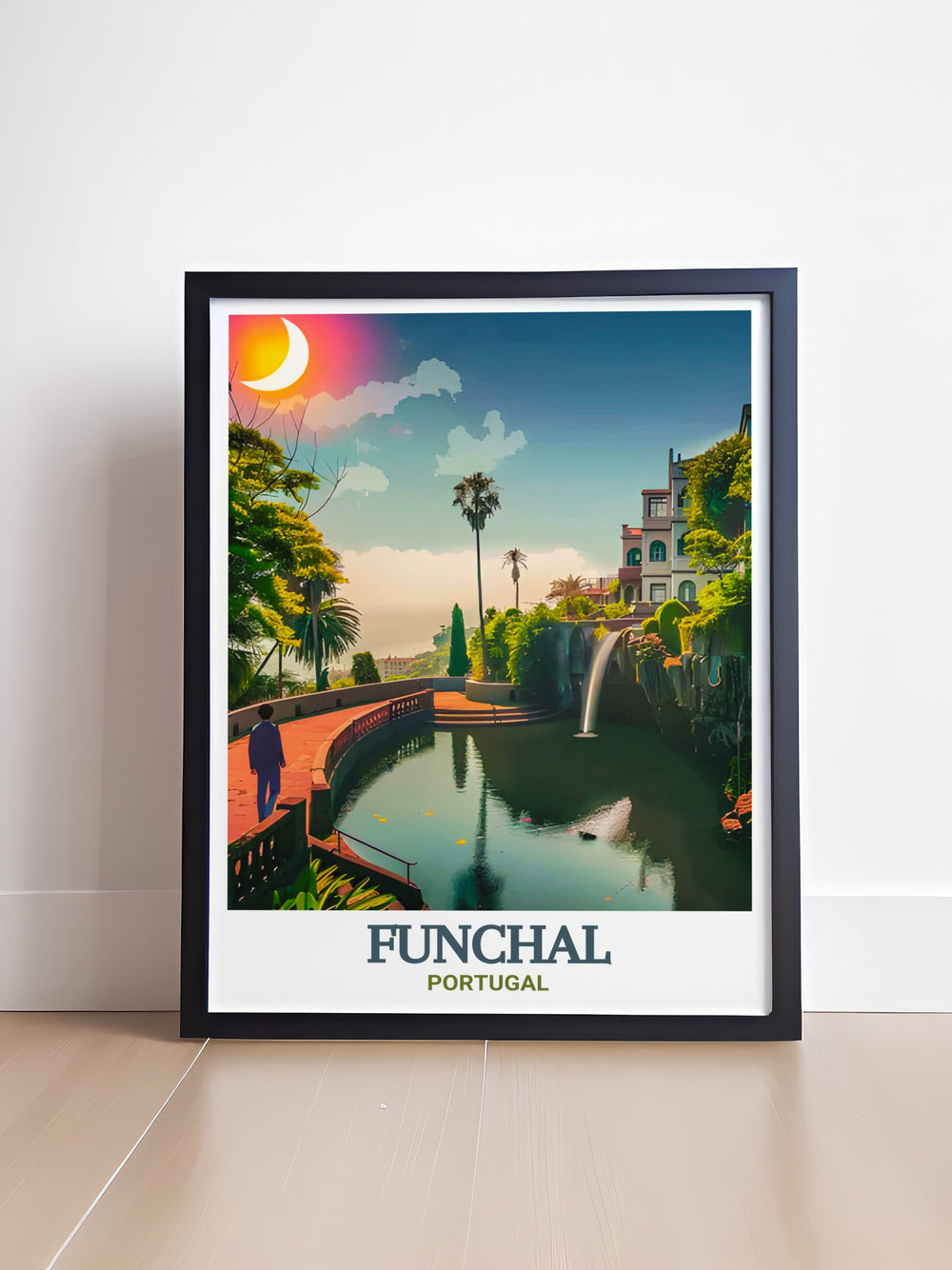 A stunning Monte Palace Tropical Garden art print that brings the lush beauty of Funchal, Portugal, into your home. This poster features intricate details and vibrant colors, making it a perfect choice for nature lovers and those who appreciate unique and meaningful decor.