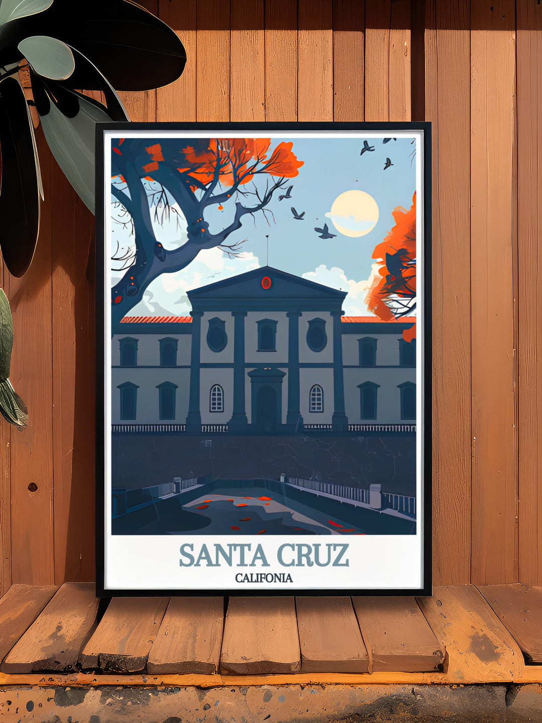 California print featuring Santa Cruz highlights the coastal beauty and laid back vibes of the region. Museo de la Naturaleza y el Hombre prints create a stunning combination for any home decor or gift idea perfect for travelers and art lovers alike.