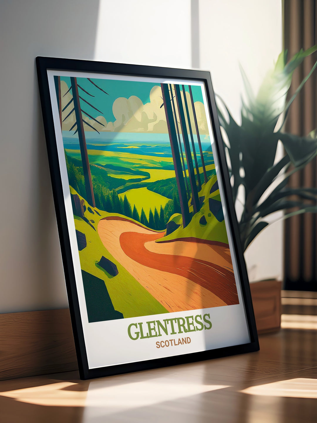 Glentress Mountain Bike Trails modern prints showcase the famous trails of Glentress Scotland perfect for cyclists and outdoor lovers these stunning prints are a great addition to any room adding energy and adventure to your living space or home office