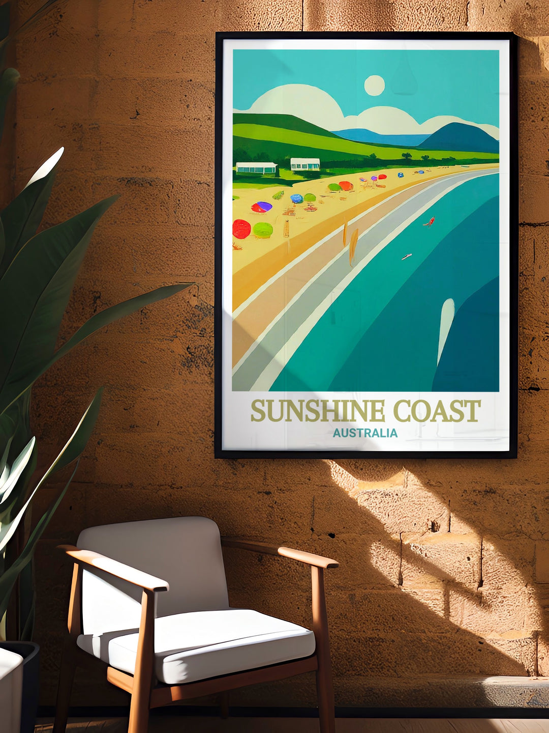 This Sunshine Coast travel print brings the calm and peaceful essence of Mooloolaba Beach into your home. Perfect for travel art collectors or as a thoughtful Australia gift, this canvas art offers a stunning view of the Australian coastline.