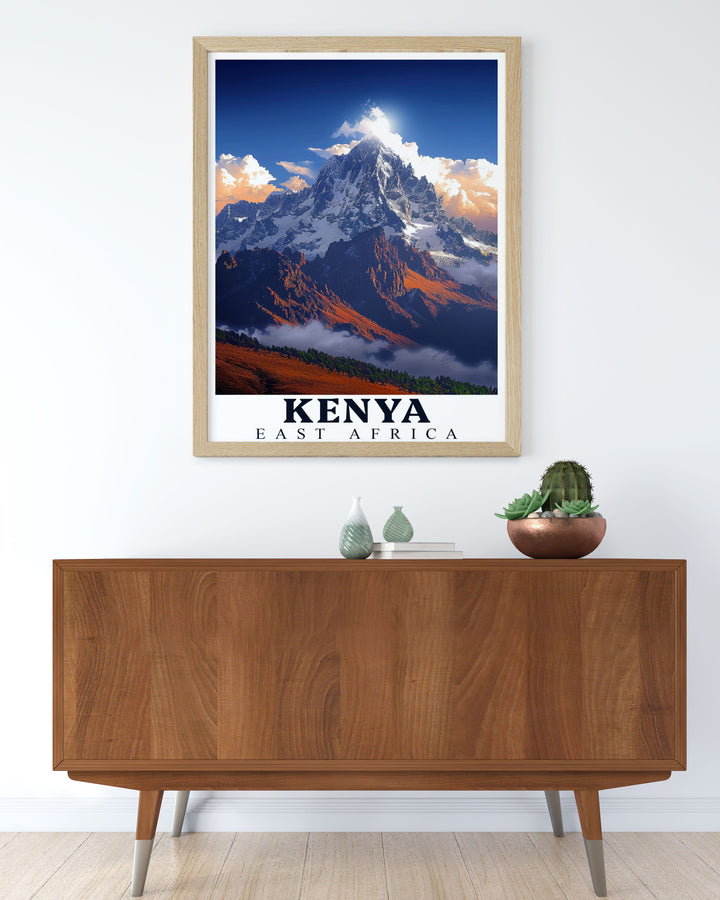 Experience the charm of Ann Arbor Print and the majestic beauty of Mount Kenya Modern Decor pieces meticulously crafted to bring cultural and natural artistry into your home