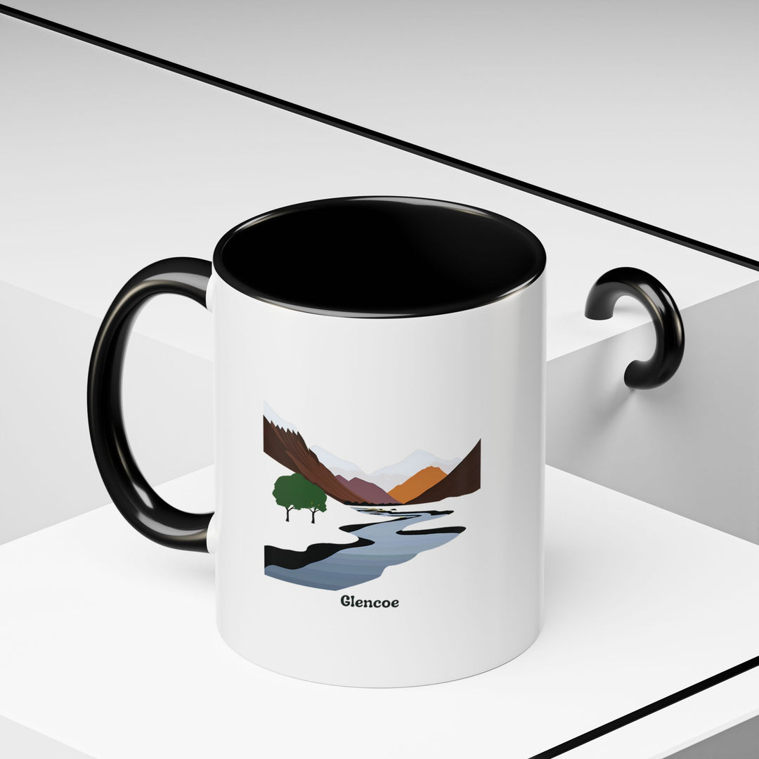 This Glencoe mug blends high-quality ceramic construction with a stunning design of the Highlands. Perfect for personal or gift use, its dishwasher-safe features make it both stylish and practical.