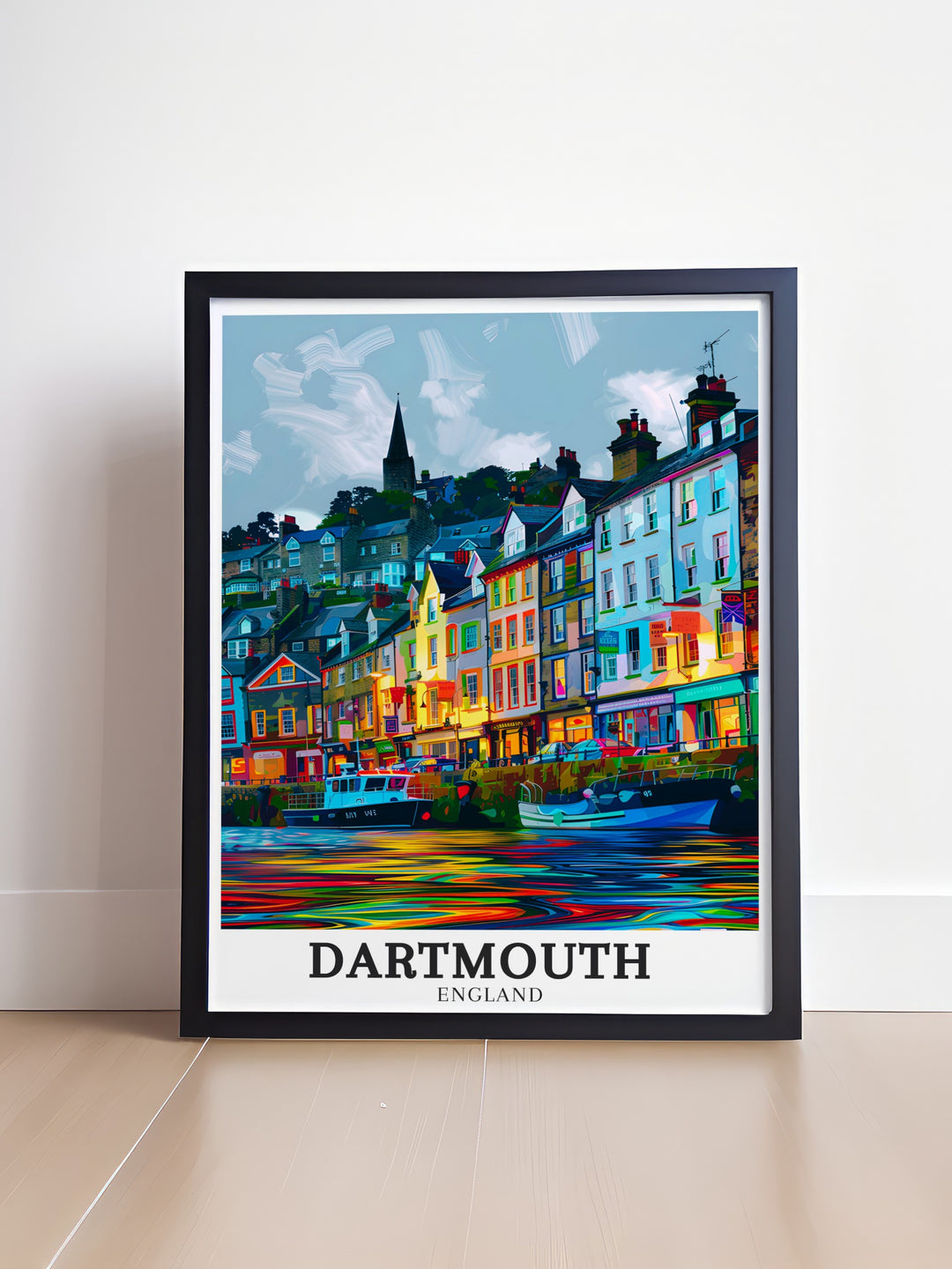 This travel poster highlights the scenic beauty of South Devons coastline, with its dramatic cliffs and endless ocean views. Ideal for nature enthusiasts, this print brings the tranquility of the English coast into your home, creating a peaceful atmosphere.