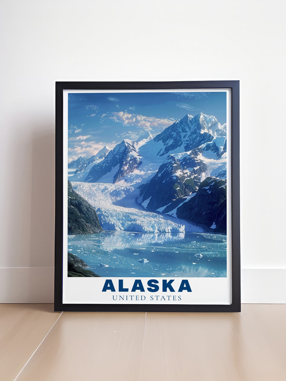 Our Glacier Bay canvas art celebrates the majestic beauty of Alaskas wilderness. This travel print brings to life the stunning glaciers and icy waters of the national park, making it a great addition to any home. Ideal for outdoor enthusiasts, this artwork is both inspiring and timeless.