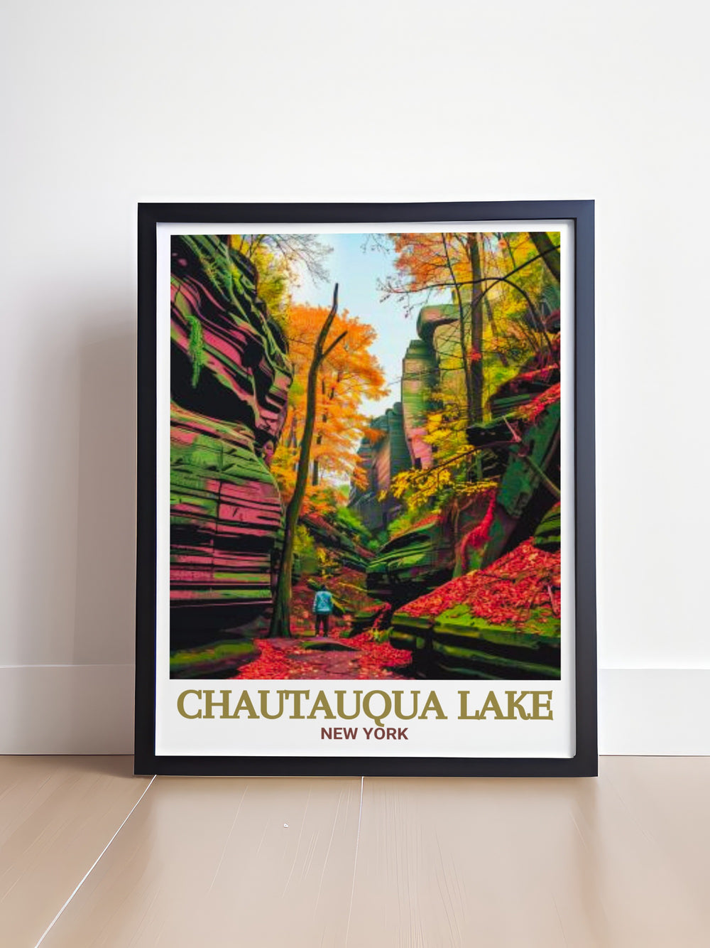 Decorate your home with the timeless charm of Chautauqua Lake, a favorite destination in New York State, brought to life in this stunning wall art.