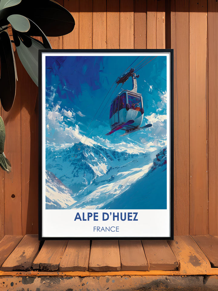 Stylish Alpe dHuez wall decor that brings modern design and alpine beauty into harmony, enhancing any contemporary interior.