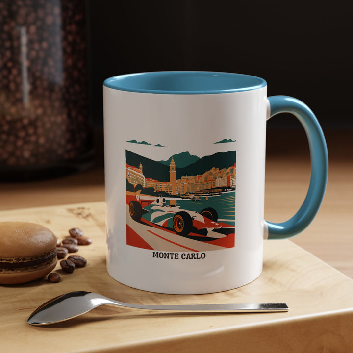 A beautifully designed Monte Carlo Monaco coffee mug featuring a vibrant print of the city’s luxurious skyline. This durable ceramic mug is perfect for enjoying coffee or tea and is dishwasher-safe and microwave-safe for convenience.