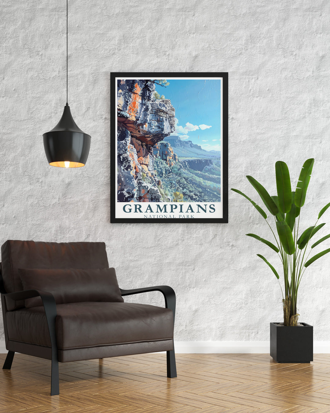 The Hollow Mountains canvas print captures the essence of the Grampians National Park, with its dramatic cliffs and expansive views. This artwork is perfect for those who love nature and outdoor adventure, providing a constant reminder of the beauty found in Australias wild landscapes. Add a touch of nature to your decor with this print.