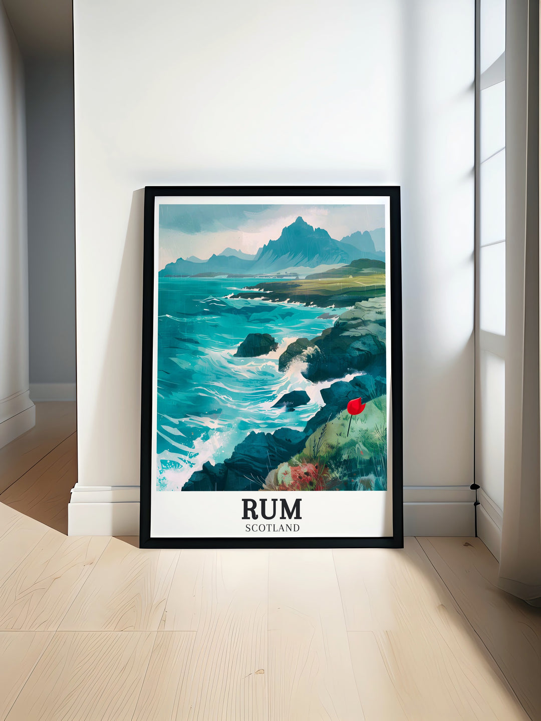 The serene beaches of Sanday, depicted in this stunning canvas art, offer a peaceful retreat for the eyes. Perfect for those looking to add a touch of tranquility to their home décor.